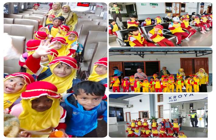 Menikmati perjanan naik kereta api setelah berpetualang di Konservasi Penyu