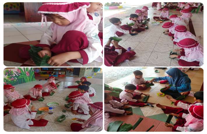 Membuat Takir dari daun Pisang Sebagai upaya mengurangi sampah 