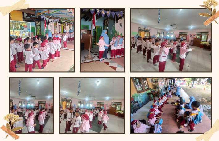 Pagi Ceria dan Upacara Bendera Hari Pertama Semester Genap