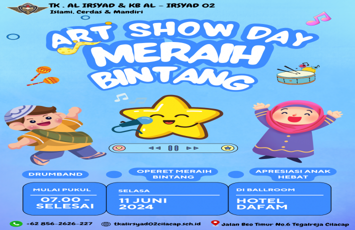 TK . AL IRSYAD dan KB AL - IRSYAD 02 Gelar Art Show Day 