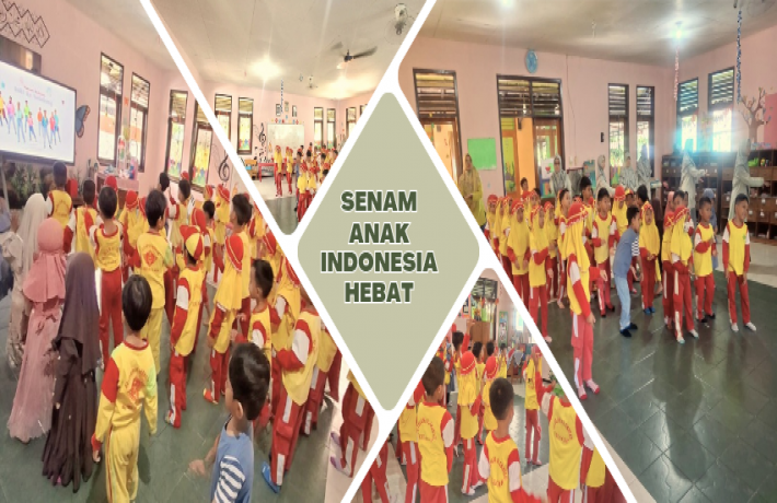 Senam Aku Anak Indonesia Hebat menggunakan IFP Program Bantuan dari Pemerintah