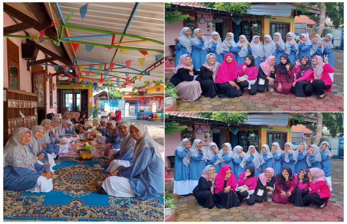 KEBERSAMAAN USTADZAH DENGAN KOMITE SEKOLAH MENUTUP TAHUN PELAJARAN 